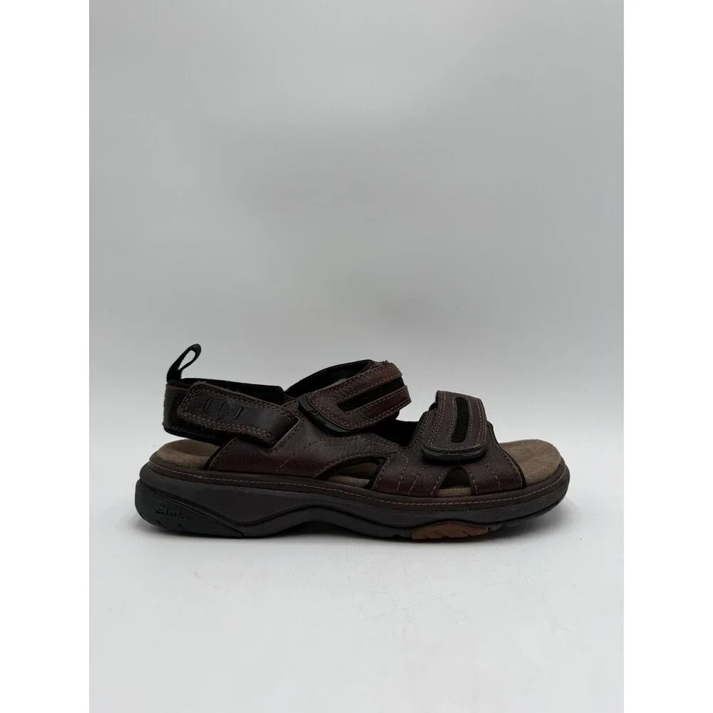 Clarks HUDSON 71812 Men's NEW Fisherman-Style Sandal Brown US Size 7 M